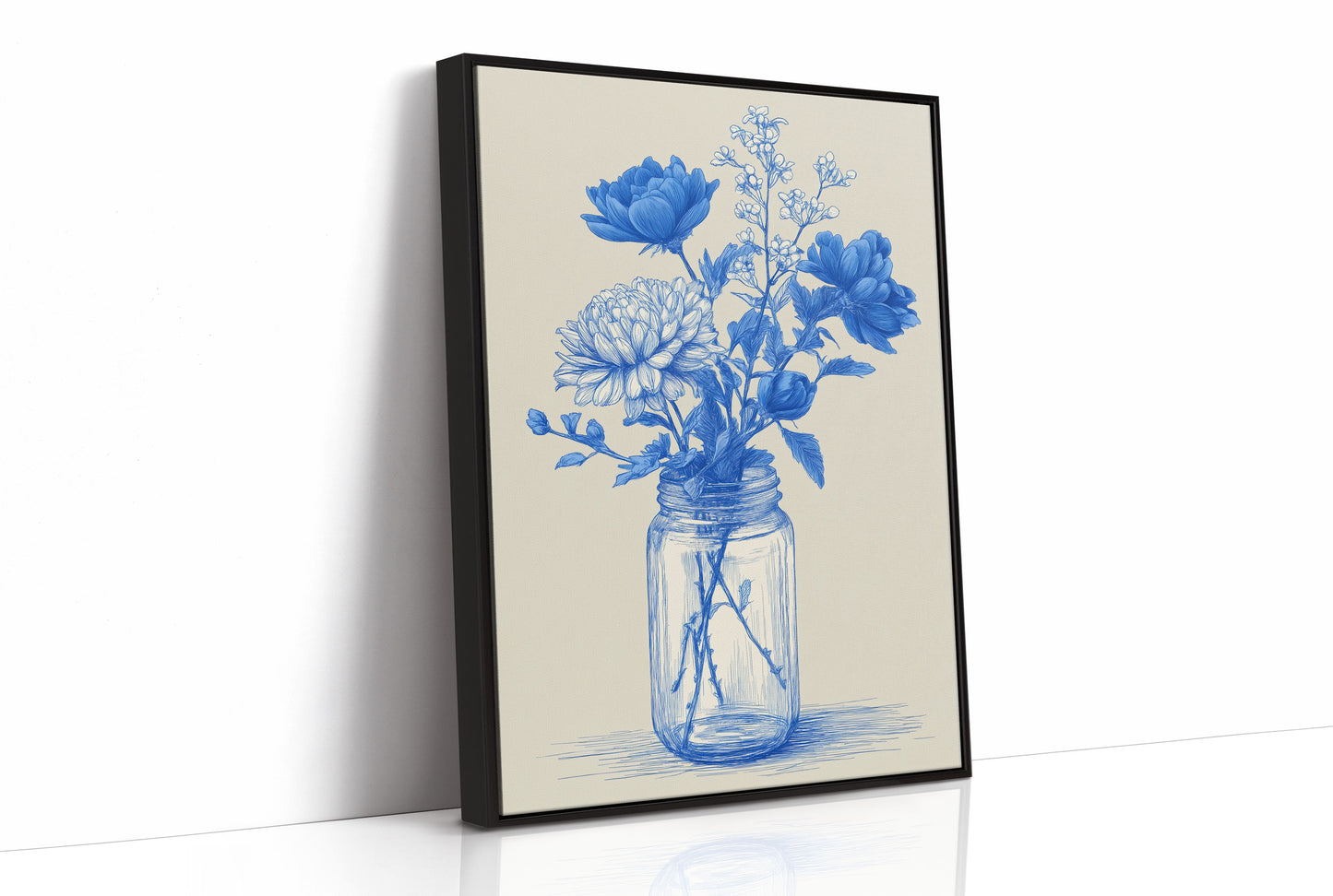 Blue Peonies Paint Their Stories