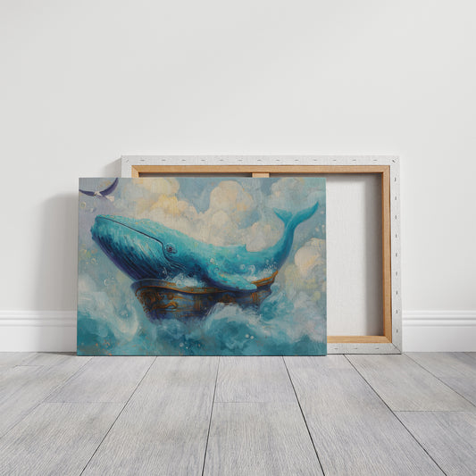 Ocean Giant Drifts Through Clouds