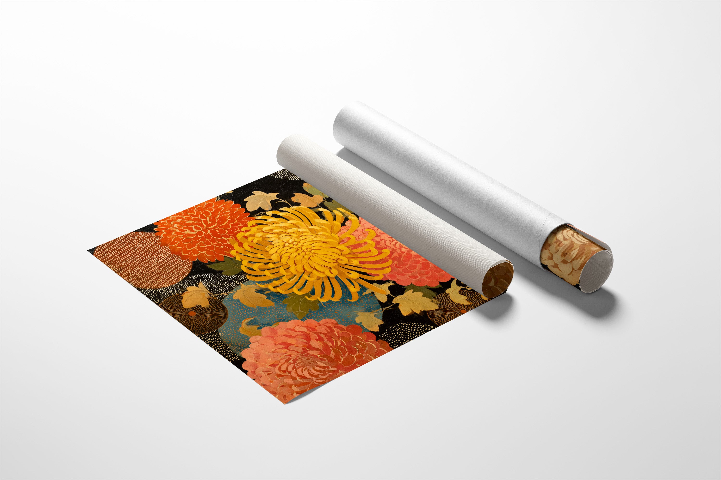 Chrysanthemums Dance In Golden Hour