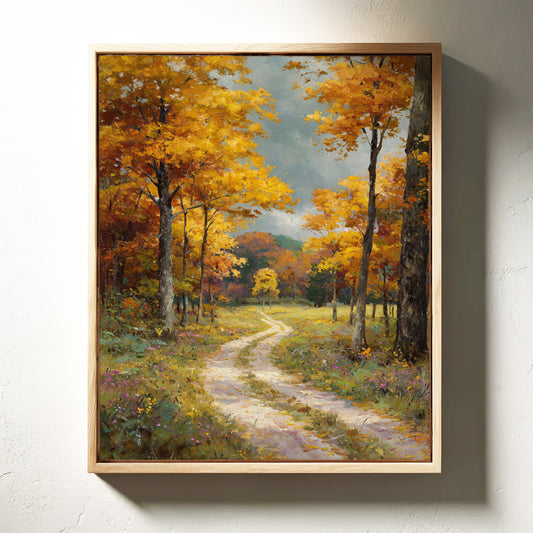 Maple Trees Guide The Winding Path