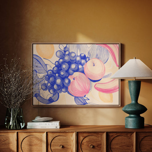 Sweet Orchard Lines In Blue
