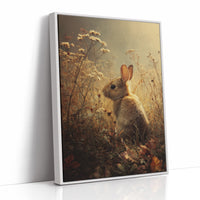 Twilight Rabbit Among Wild Meadow