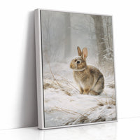 Winter Rabbit Finds Silent Snow