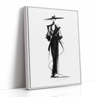 Elegant Silhouette in Ink