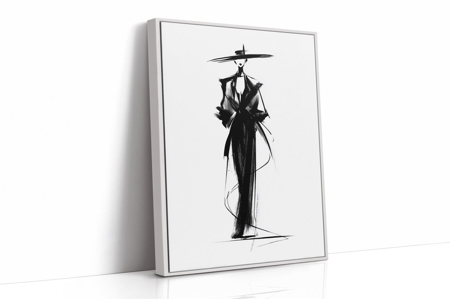 Elegant Silhouette in Ink