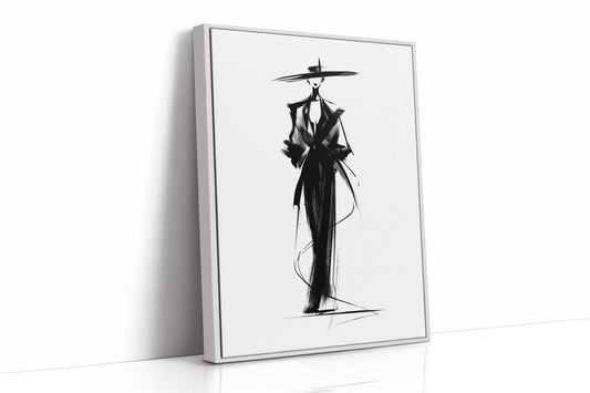 Elegant Silhouette in Ink