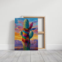 Saguaro Wears Rainbow Desert Dreams