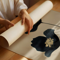 Midnight Blooms with Golden Hearts