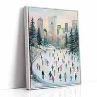 Winter Dancers Beneath City Lights