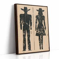 Cowboy and Cowgirl Silhouettes