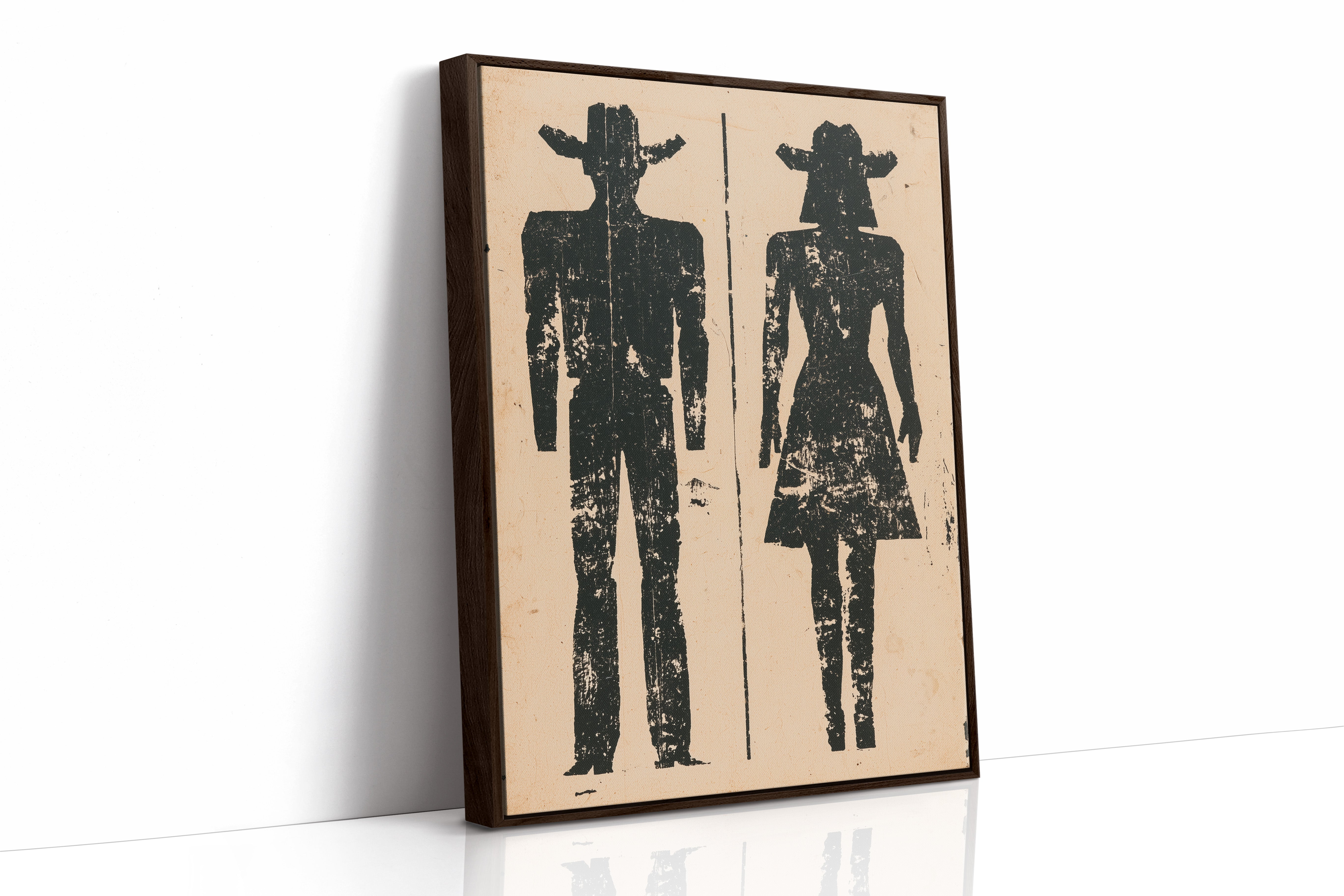 Cowboy and Cowgirl Silhouettes