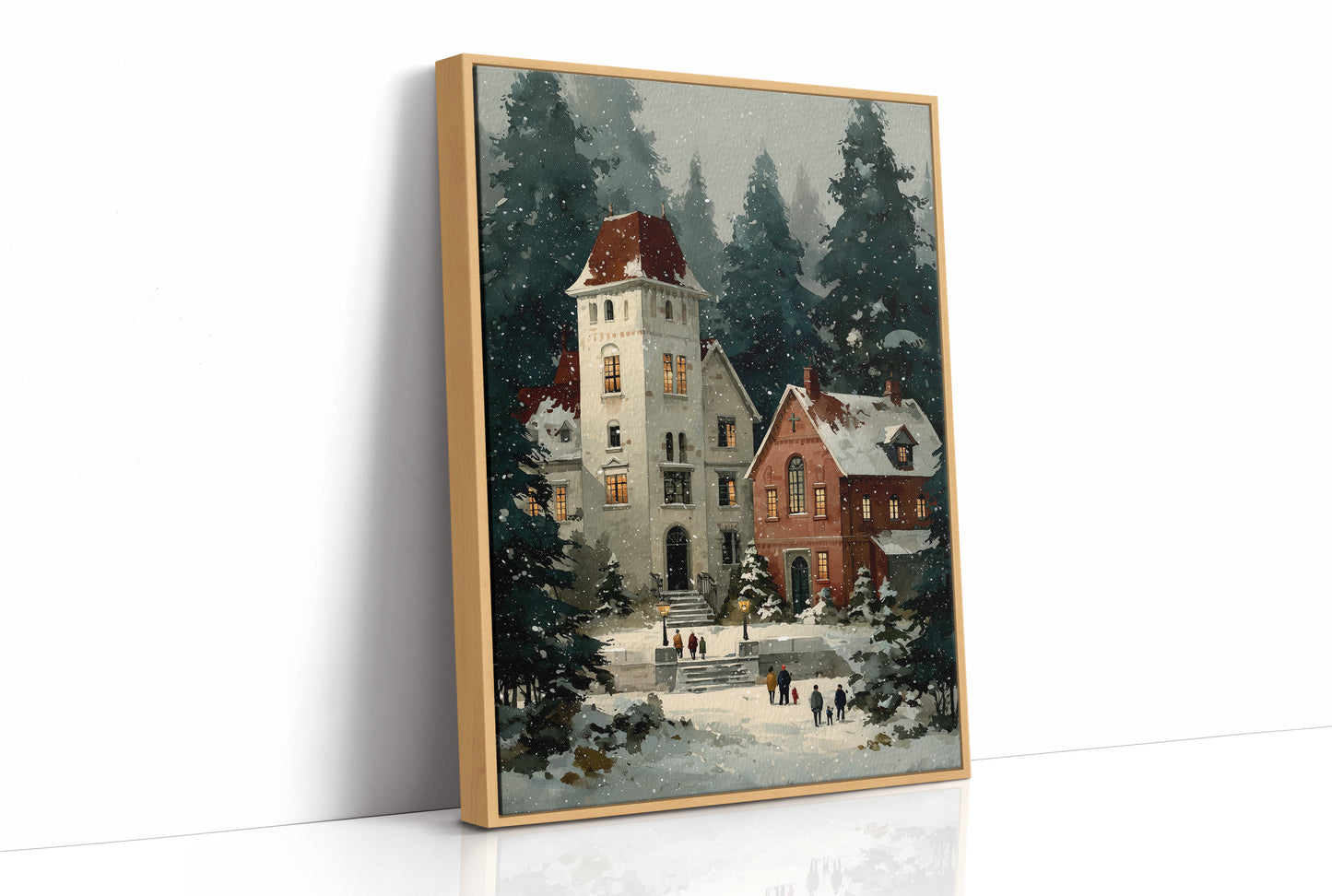 Snowfall Over the Old Chapel