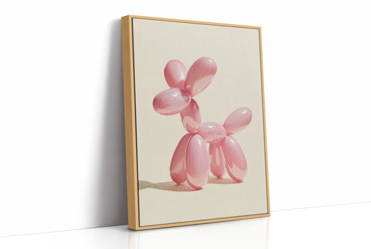 Balloon Pup, Etched in Pink