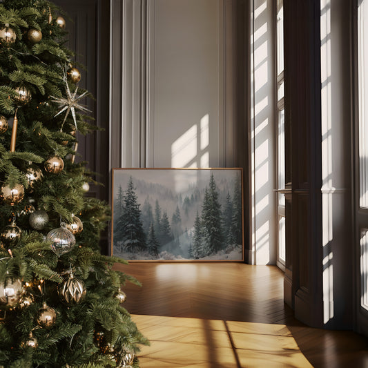 When the Fog Lifted over the Pines