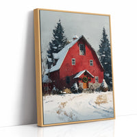 Wreath on the Old Red Barn