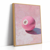 Eight Ball, Painted in Pink