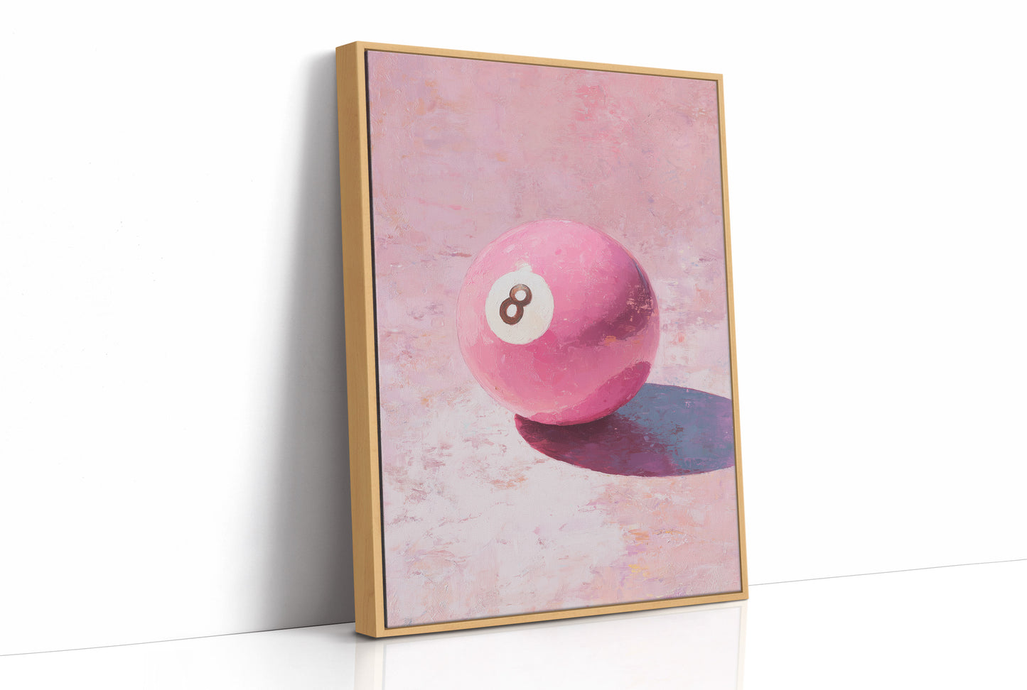 Eight Ball, Painted in Pink
