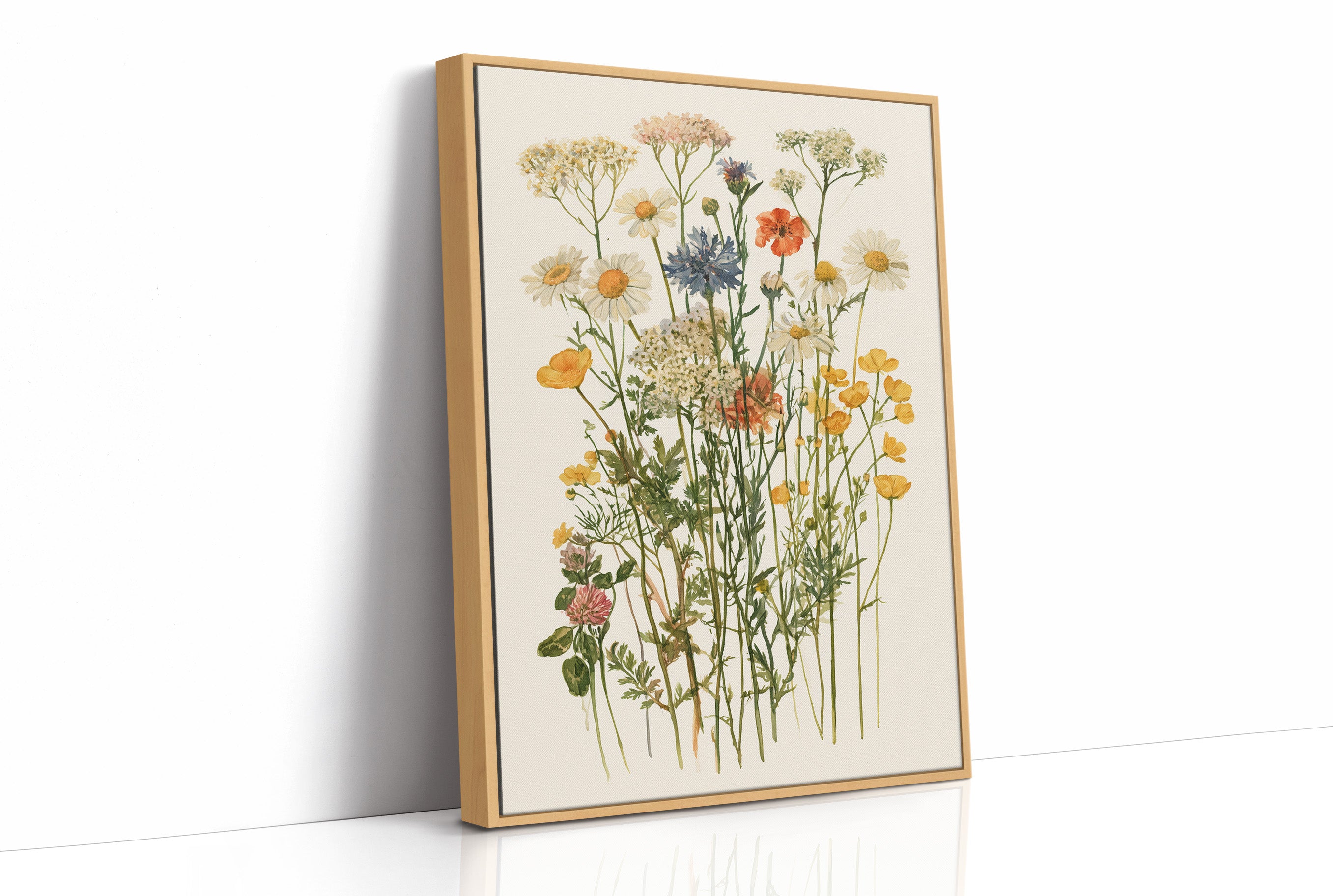 Meadow Row In Watercolor
