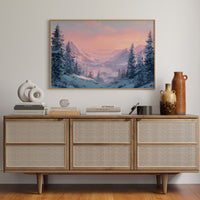 Snow Peaks Blush At Dawn