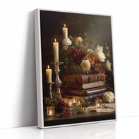 Candlelit Verses Among Autumn Blooms