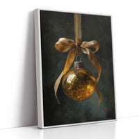 Golden Ornament Holds December's Light