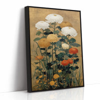 Chrysanthemums Dance In Golden Light