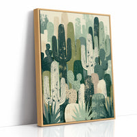 Cactus Grove: Layered Desert Silhouettes