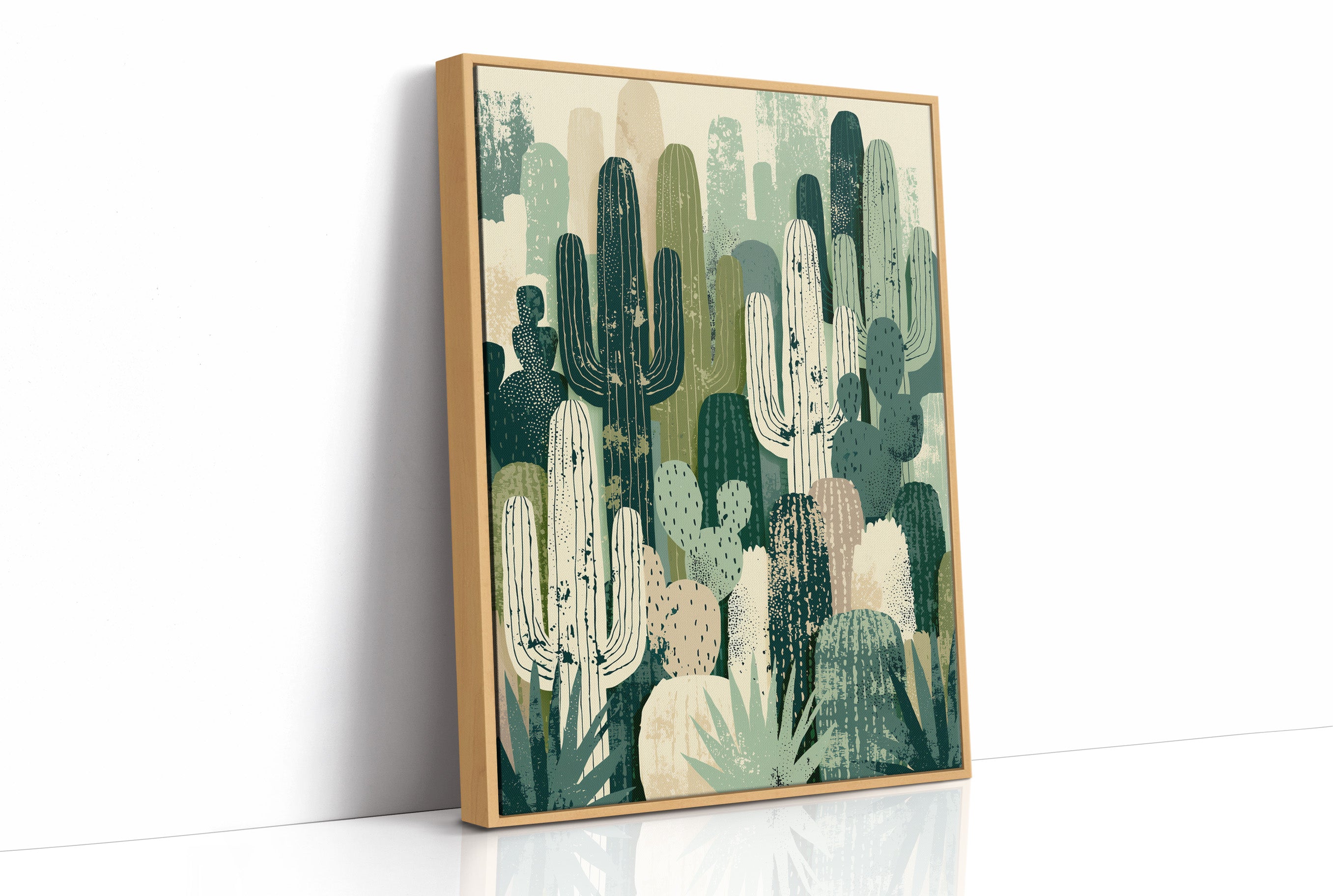 Cactus Grove: Layered Desert Silhouettes