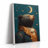 Noble Bear Gazes At Stars