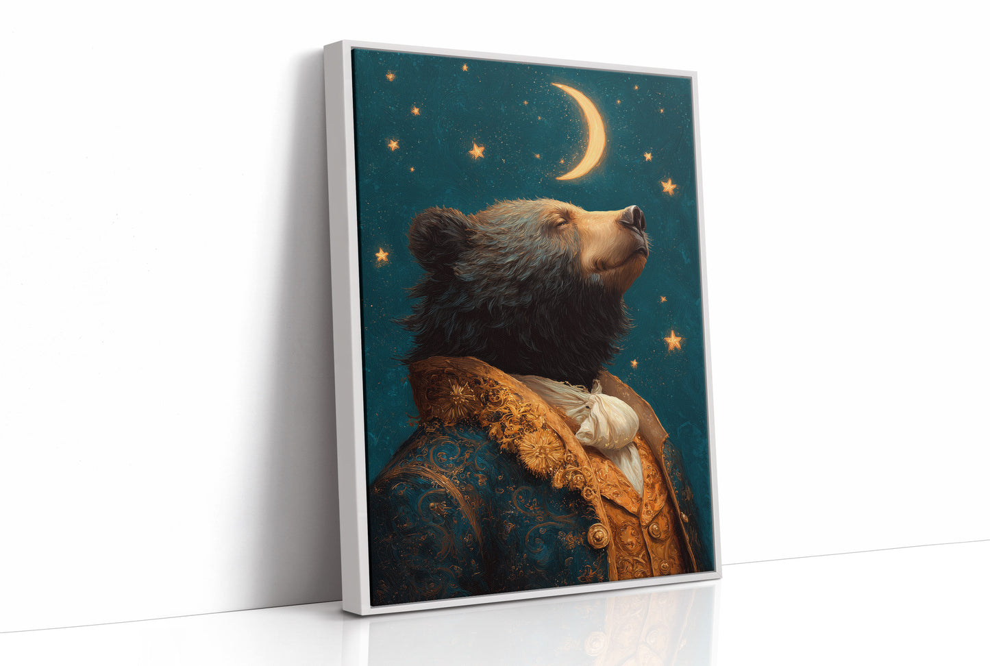 Noble Bear Gazes At Stars
