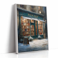 Winter Tales Behind Teal Windows