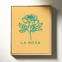 Turquoise Petals Dance Through Amber