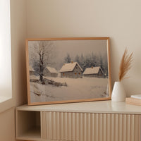 Cottages Beneath a Winter Veil