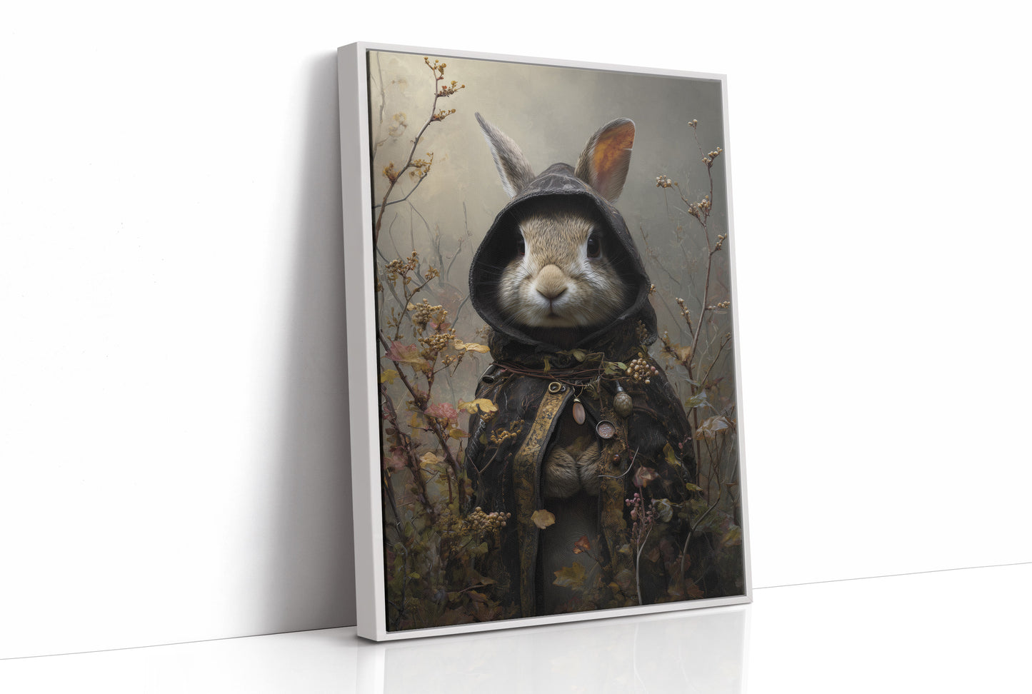 Forest Traveler In Velvet Cloak