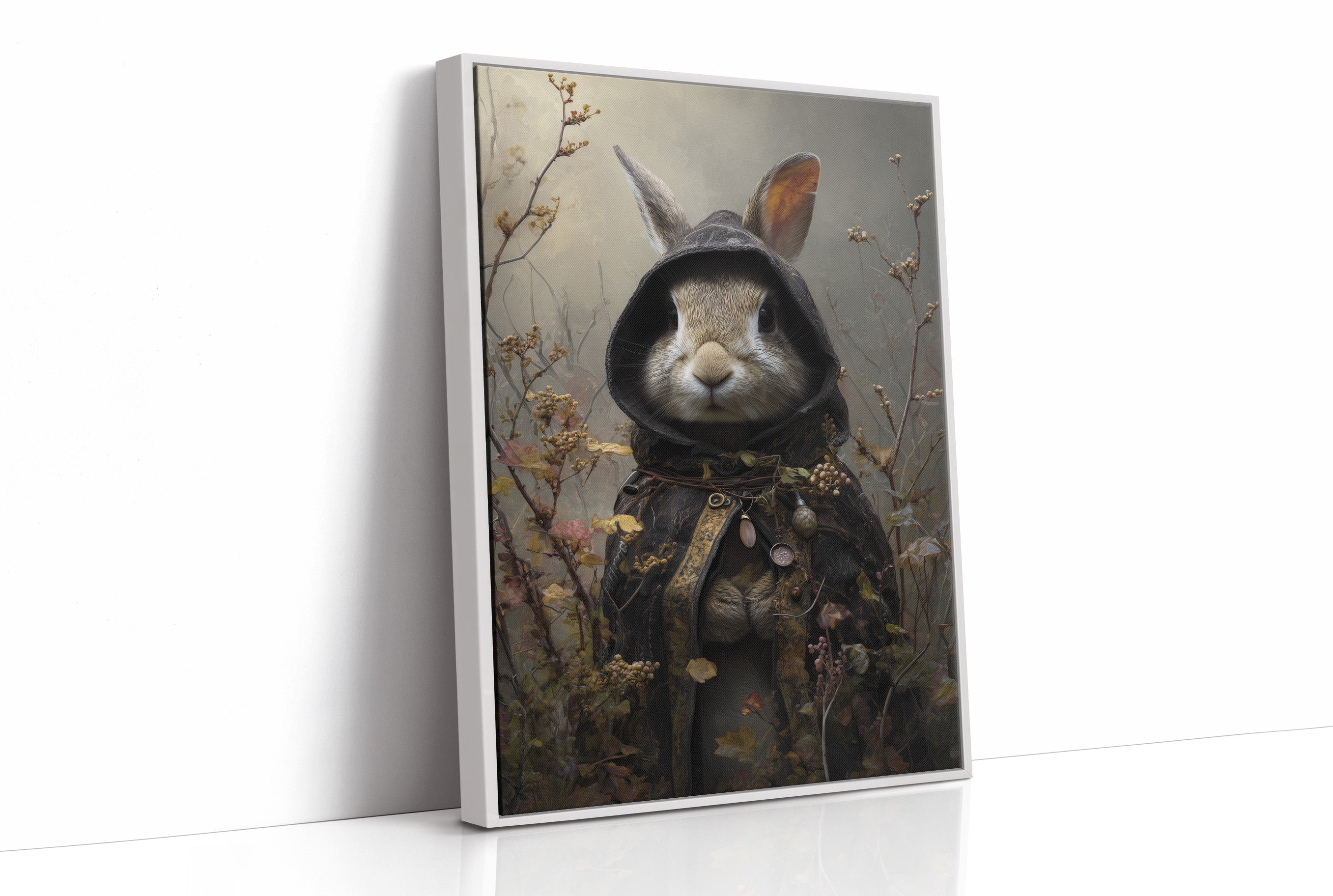 Forest Traveler In Velvet Cloak