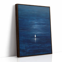 Solitary Pilgrim Across Midnight Waters