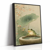 Lotus Rain Brings Frog's Delight