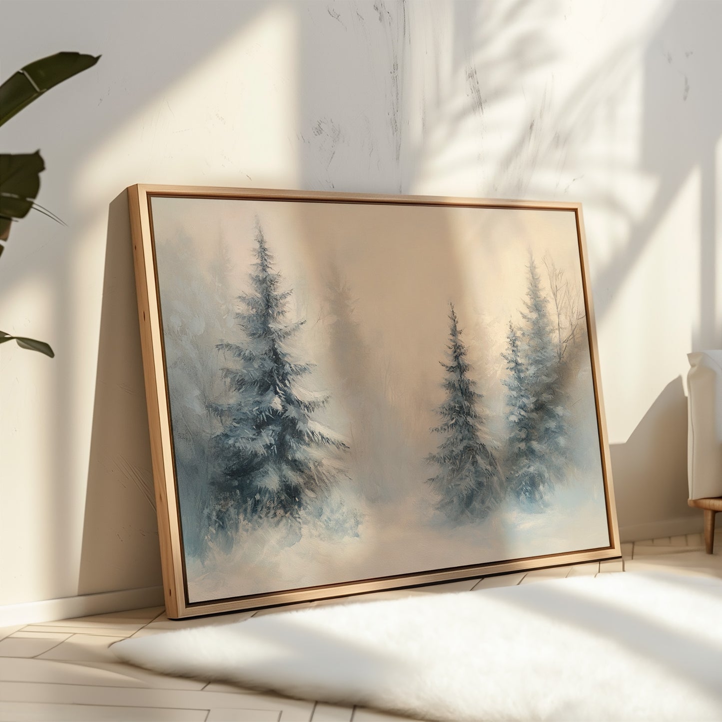 Evergreens Dance Through Winter's Light