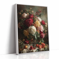 Peonies Bloom Against Velvet Darkness
