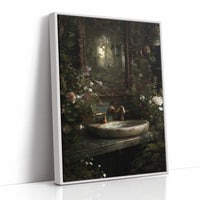 Secret Garden Behind Marble Sink