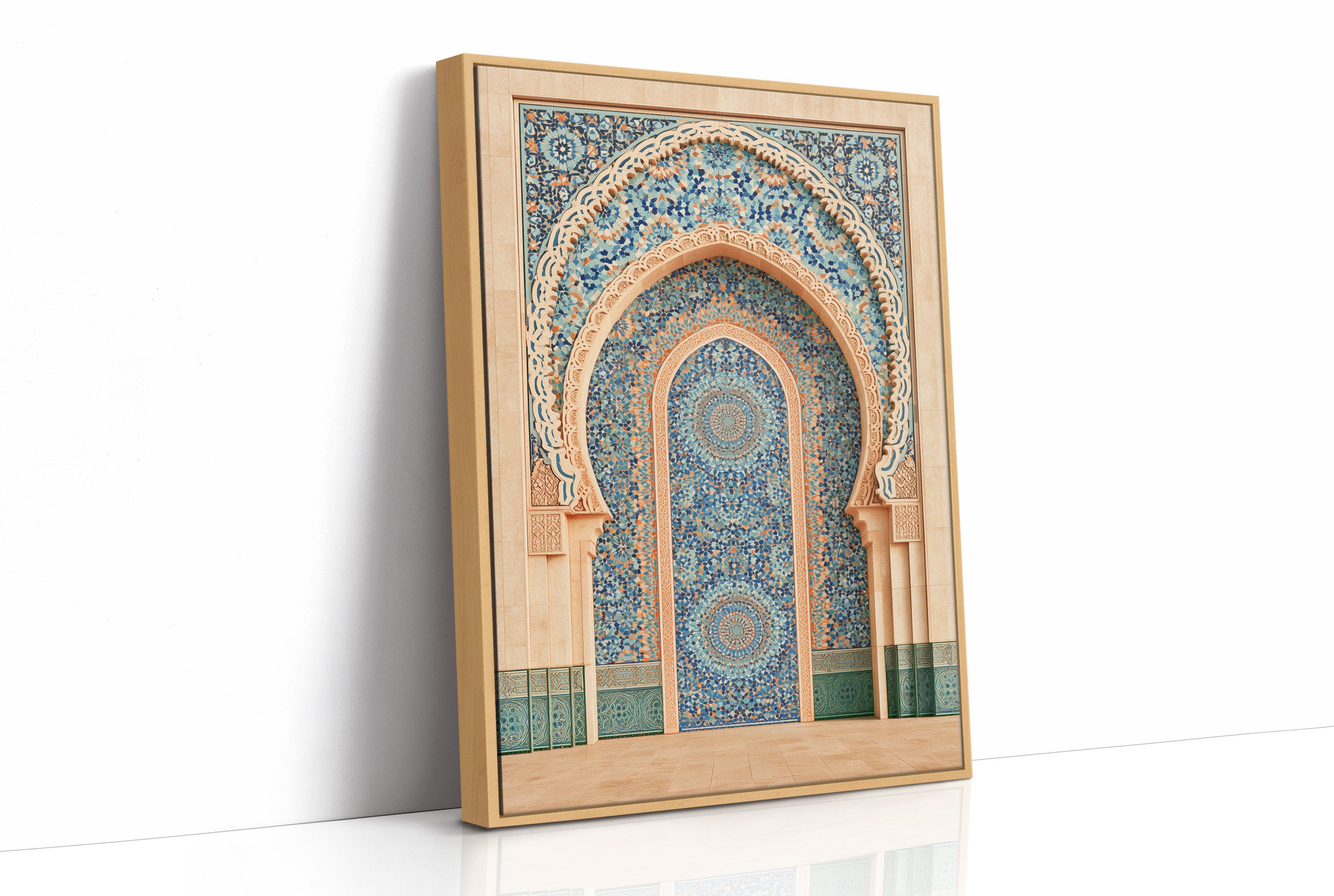 Moroccan Archway In Mosaic Blue