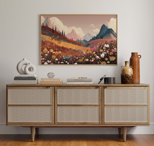 Alpine Meadows Bloom In Gold