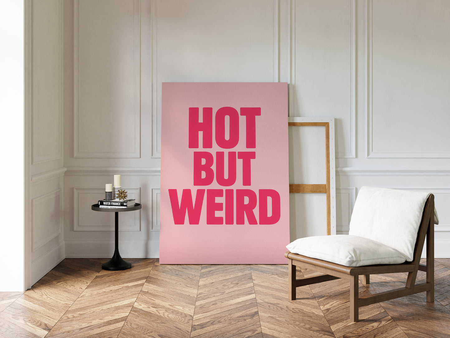 Hot But Weird Bold Pink Wall Art