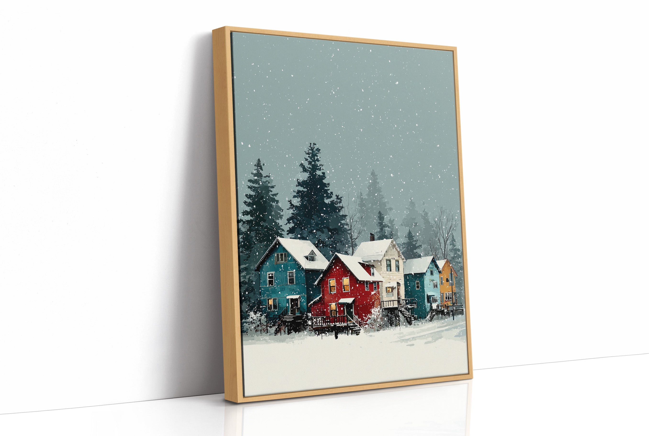Snow Falls on Main Street