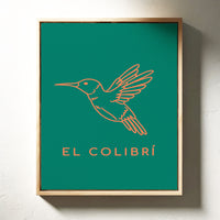 Coral Wings Dance Through Emerald Skies