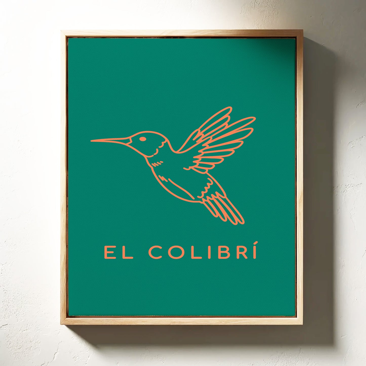 Coral Wings Dance Through Emerald Skies