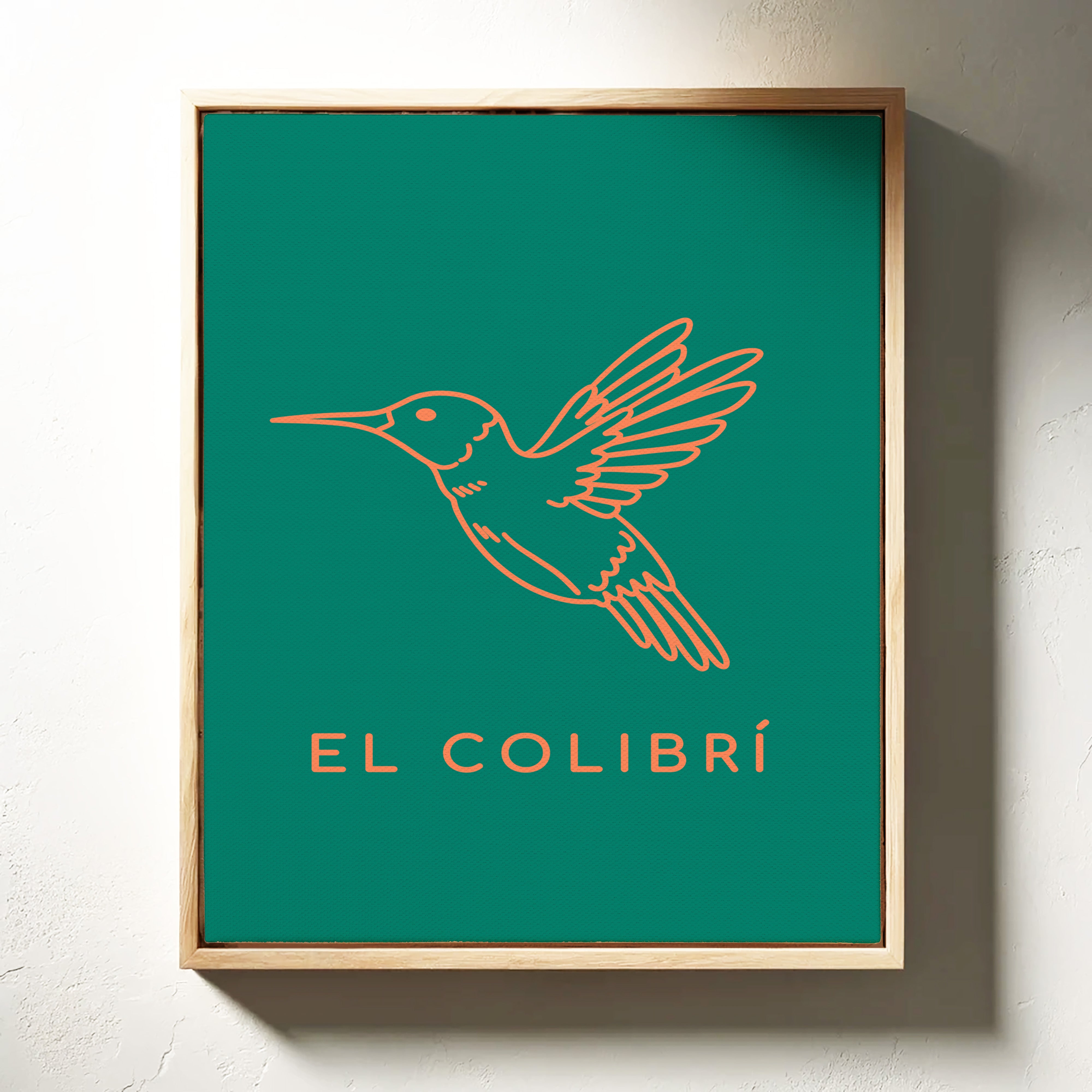 Coral Wings Dance Through Emerald Skies