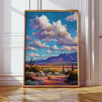 Desert Symphony Under Lavender Clouds