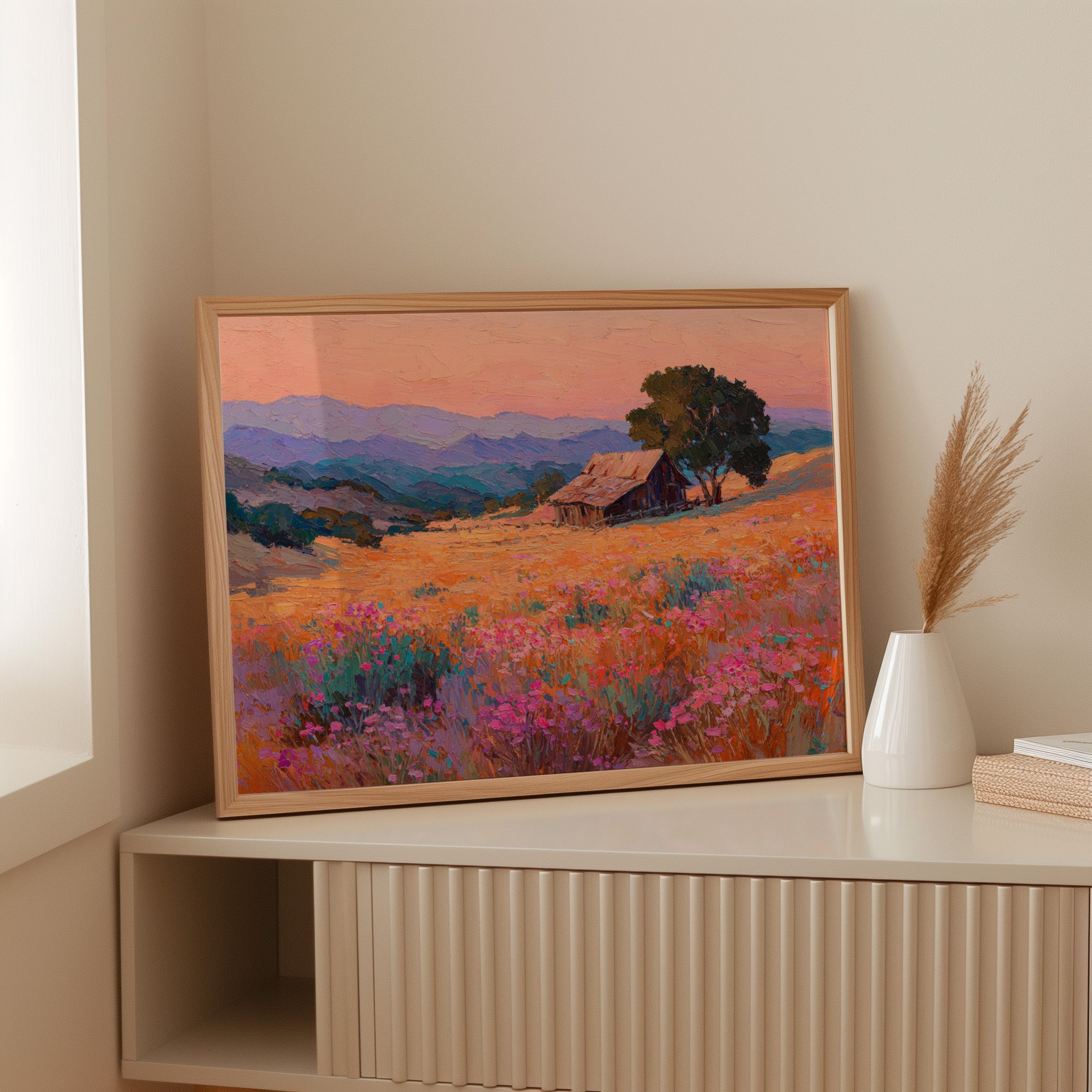 Sunset Over Fields of Gold