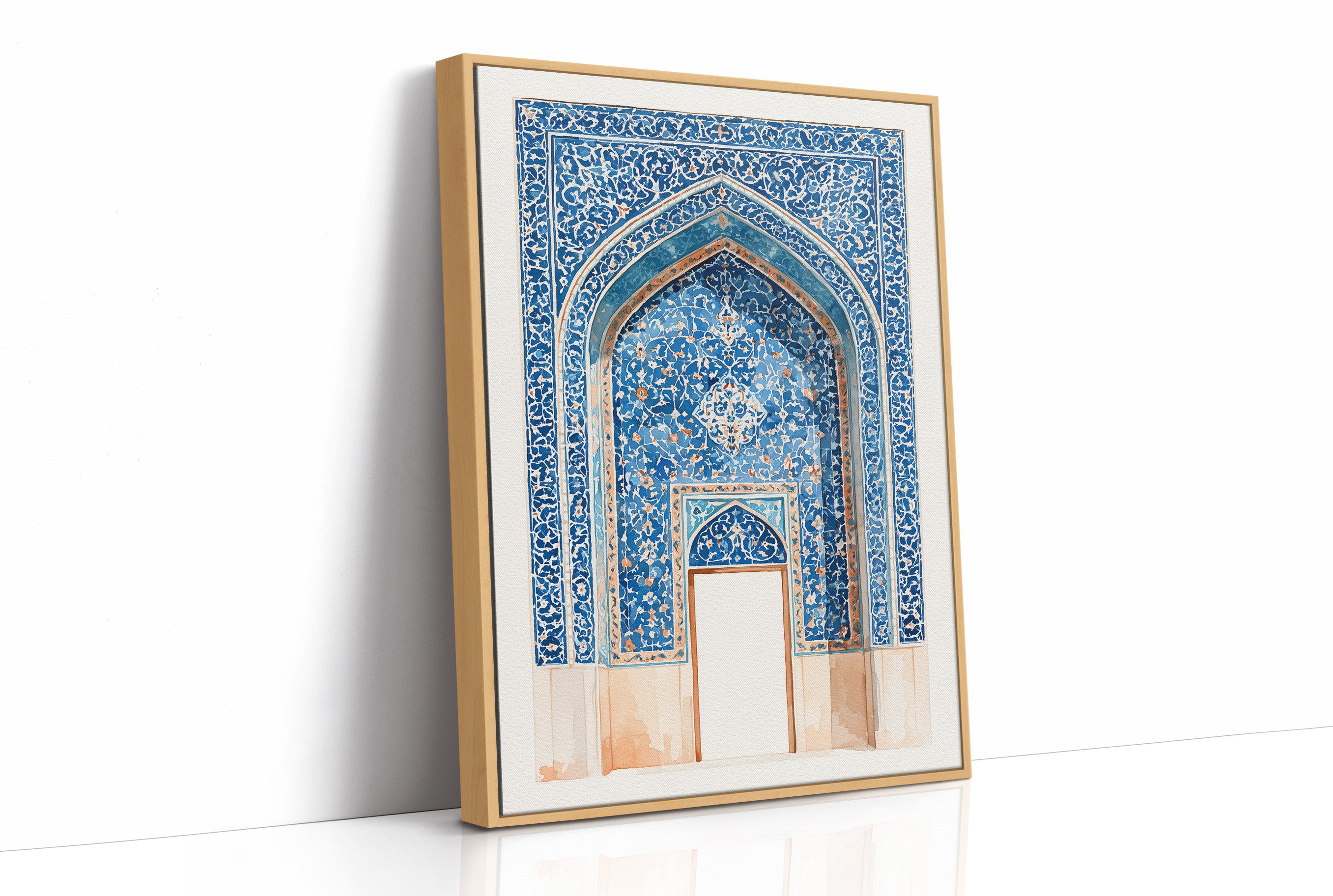 Indigo Archway, Watercolor Study